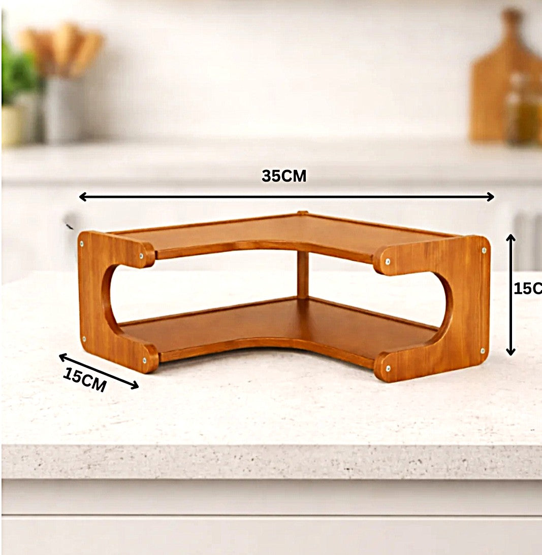 Corner kitchen Rack 2-Tier L- Shape